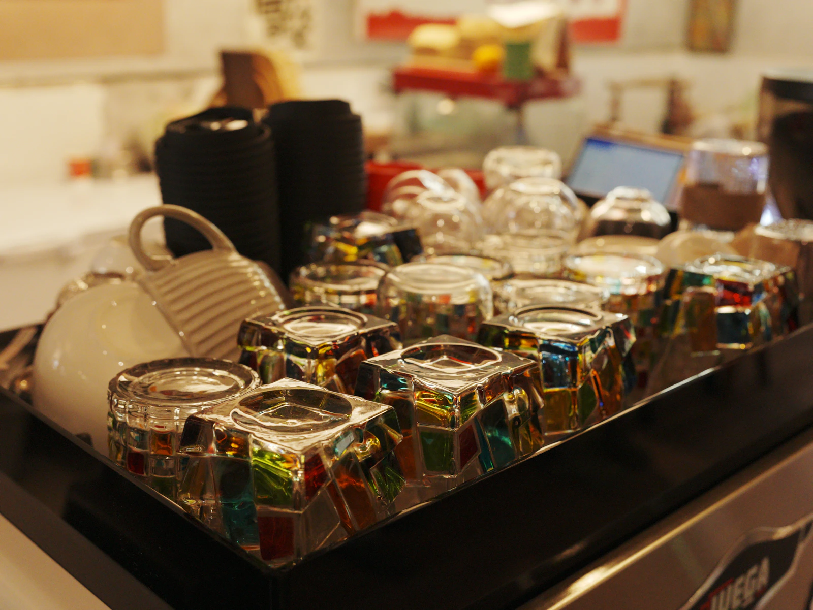 Modern Philippine kitchen with seamless matte grey microcement countertop and integrated island design